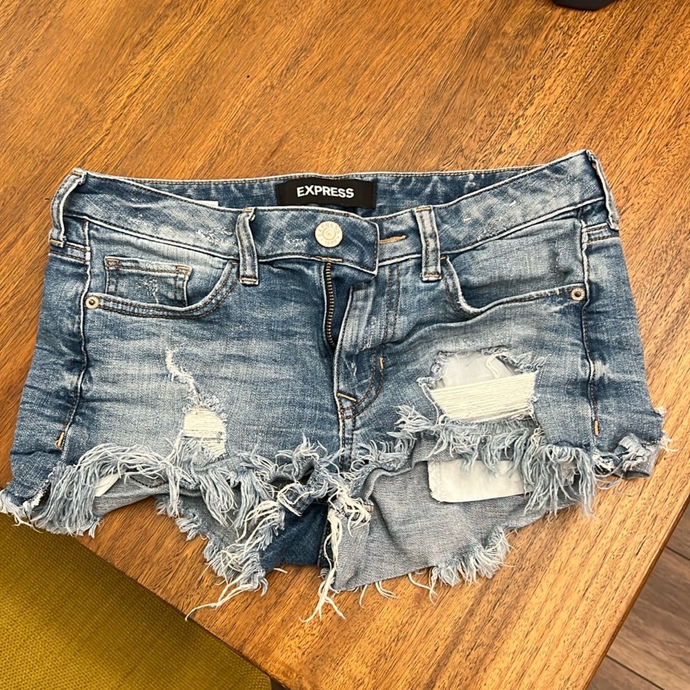 Express jean shorts